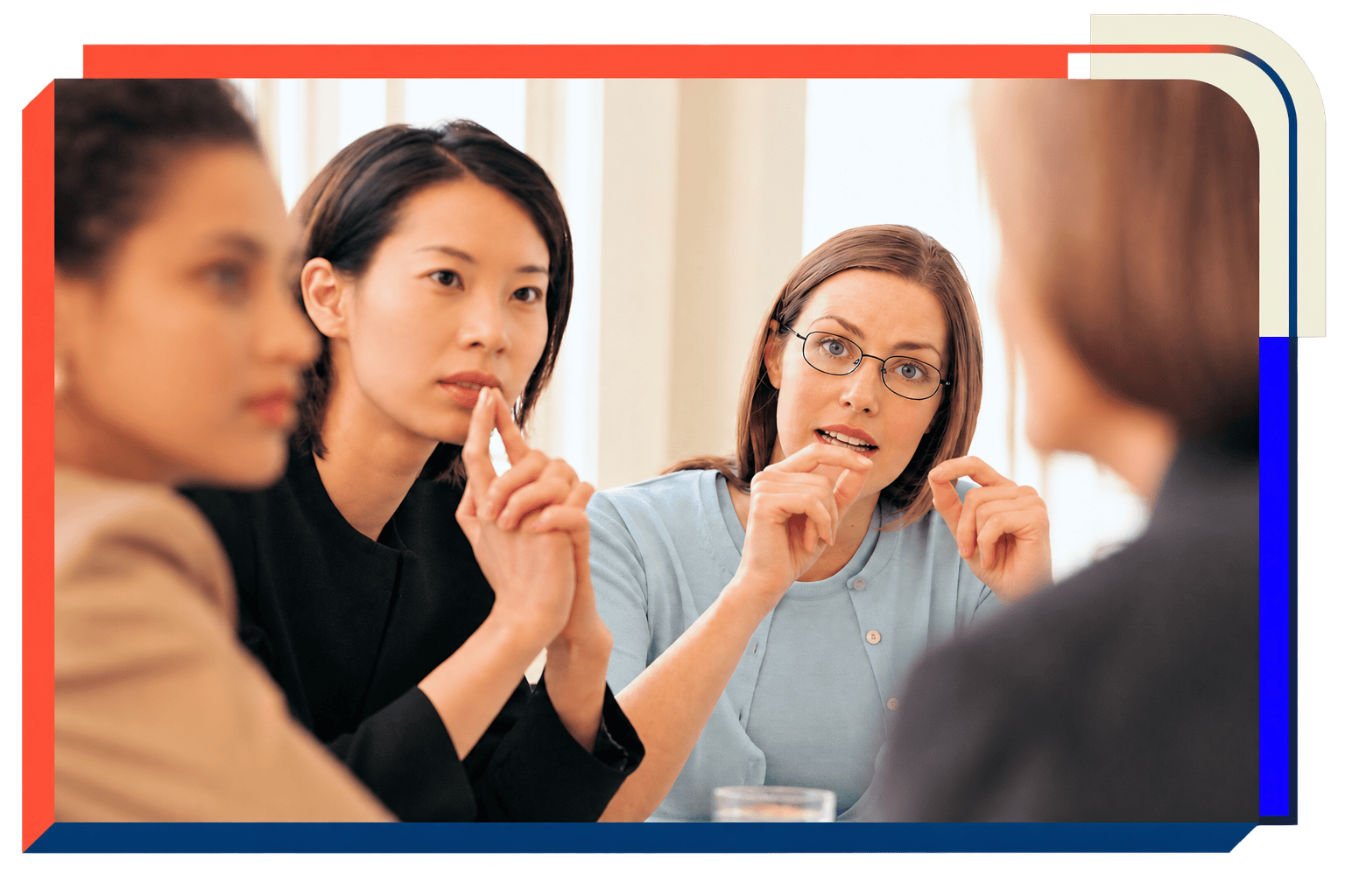 Group of women in a business meeting